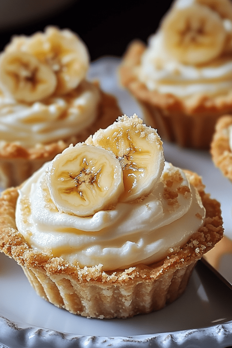 Mini Banana Cream Pies