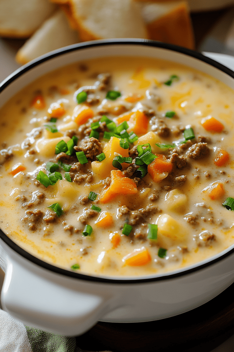 Cheeseburger Soup