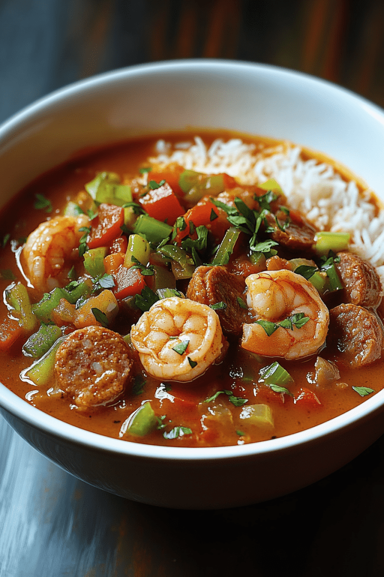 Creole-Style Shrimp and Sausage Gumbo