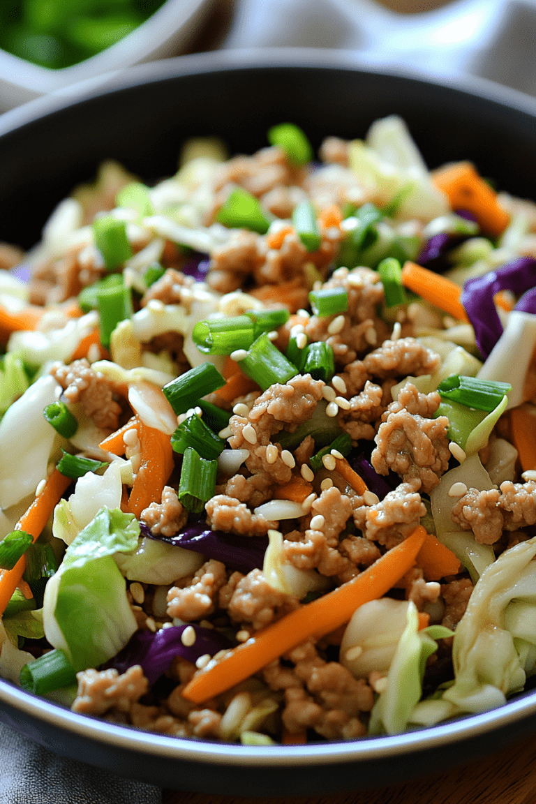 Ground Turkey and Cabbage Stir-Fry