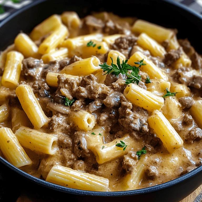 Creamy Beef and Mushroom Pasta