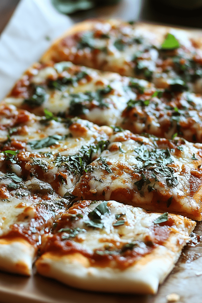 Homemade School-Style Pizza