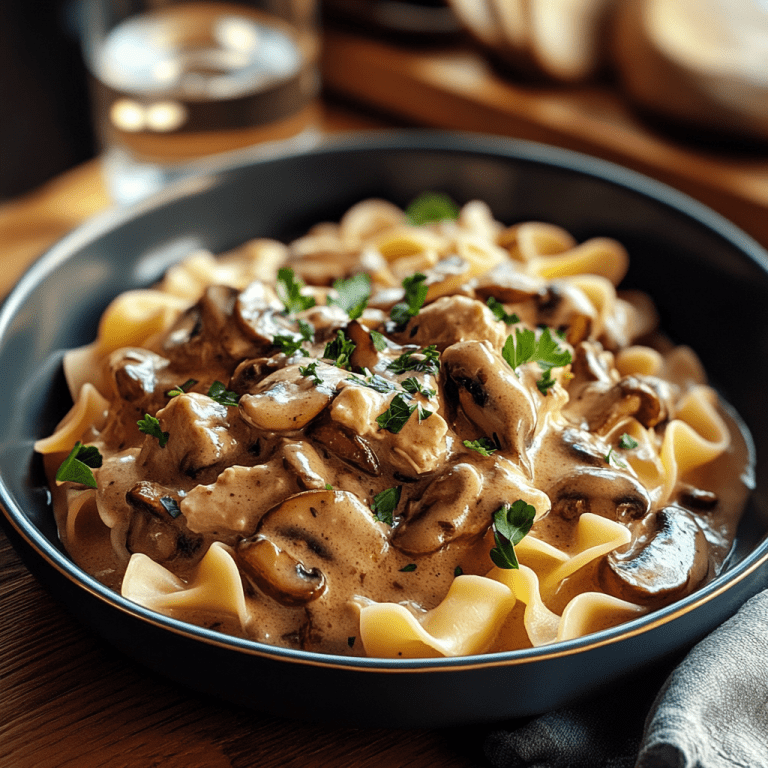 Chicken Mushroom Stroganoff