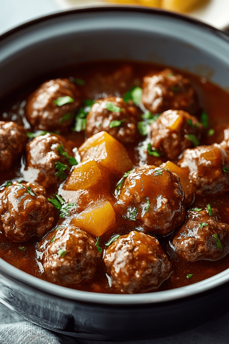Mississippi Meatballs in a Slow Cooker