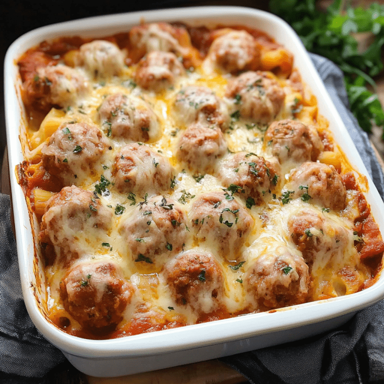 DUMP AND BAKE MEATBALL CASSEROLE