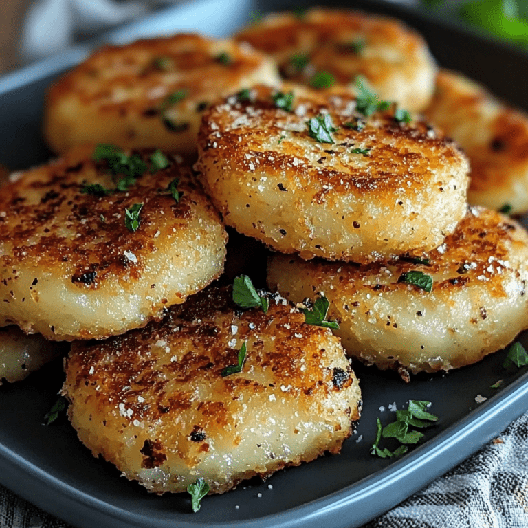 Crispy Parmesan Potato Cakes
