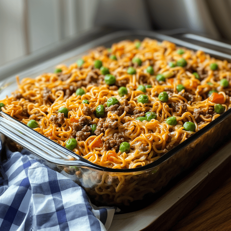 Ground Beef Chow Mein Casserole