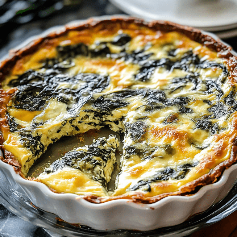 Spinach and Cheese Quiche