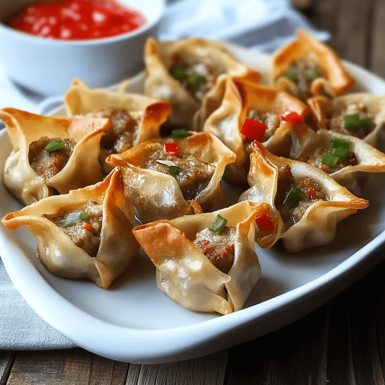 Baked Sausage and Pepper Jack Wontons