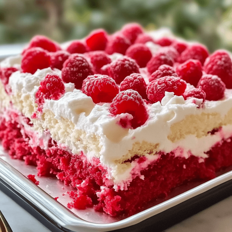 Raspberry Zinger Poke Cake Recipe