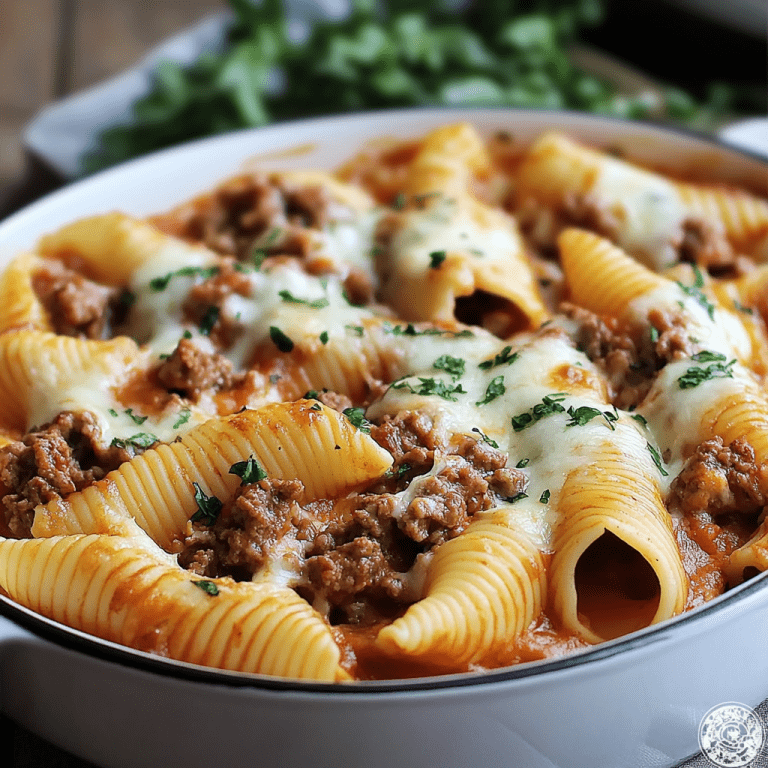 Beef and Cheese Stuffed Pasta Shells
