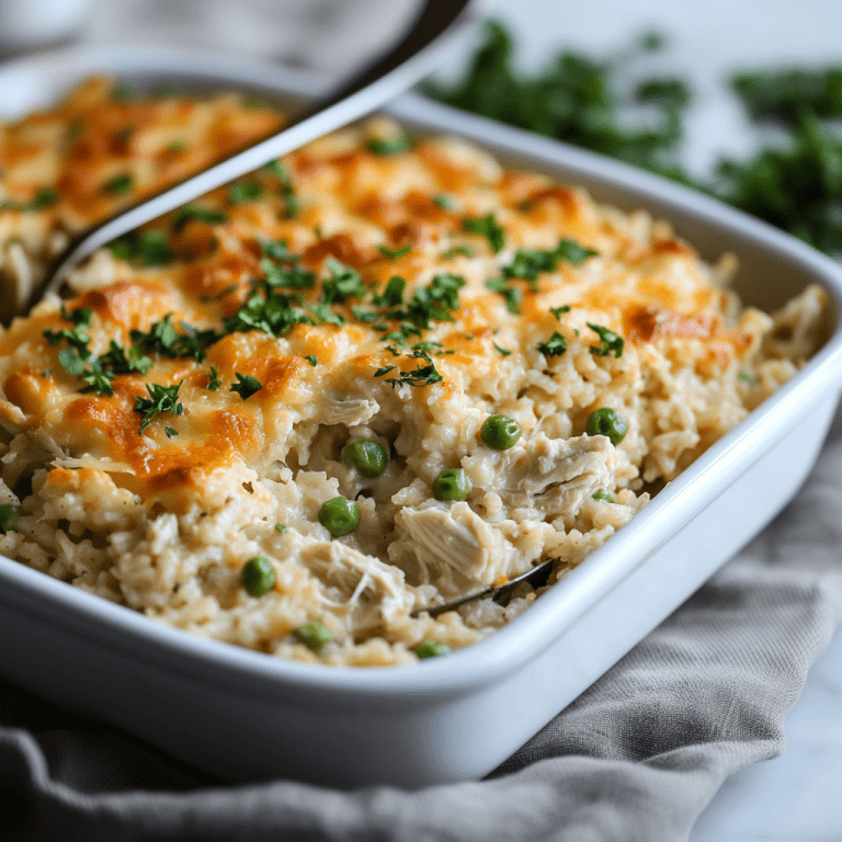 Cheesy Chicken and Rice Casserole