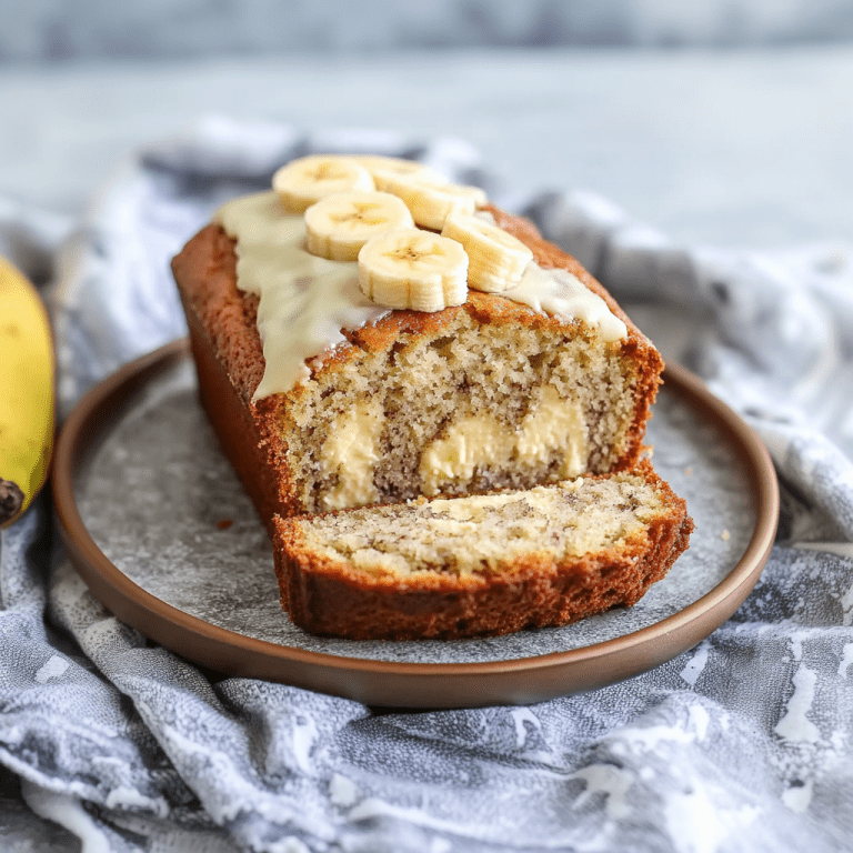 Banana Cream Cheese Bread