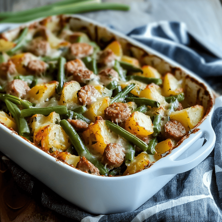 Sausage Green Bean Potato Casserole