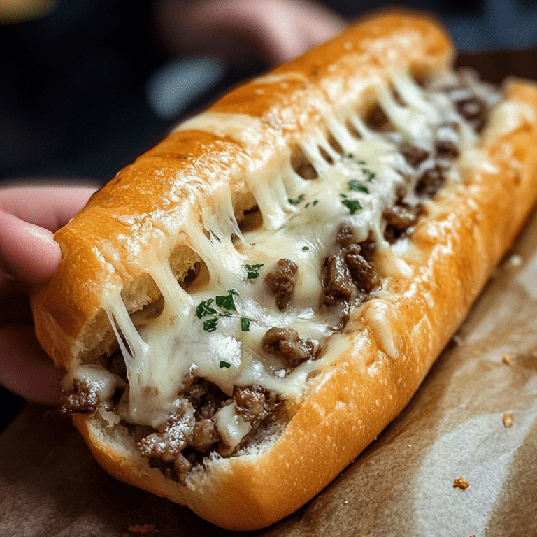 Philly Cheesesteak Cheesy Bread