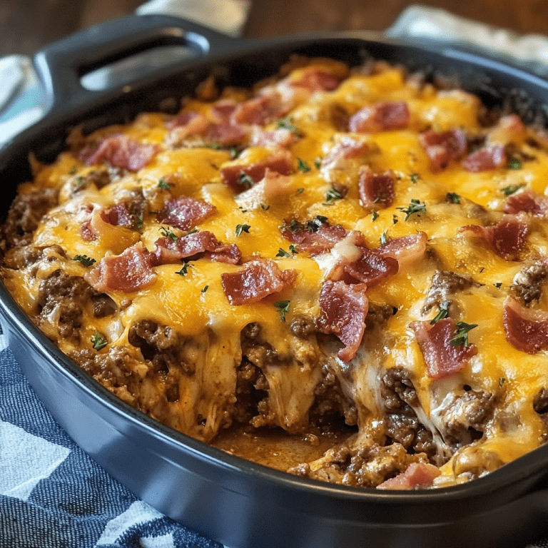 Bacon Cheeseburger Casserole
