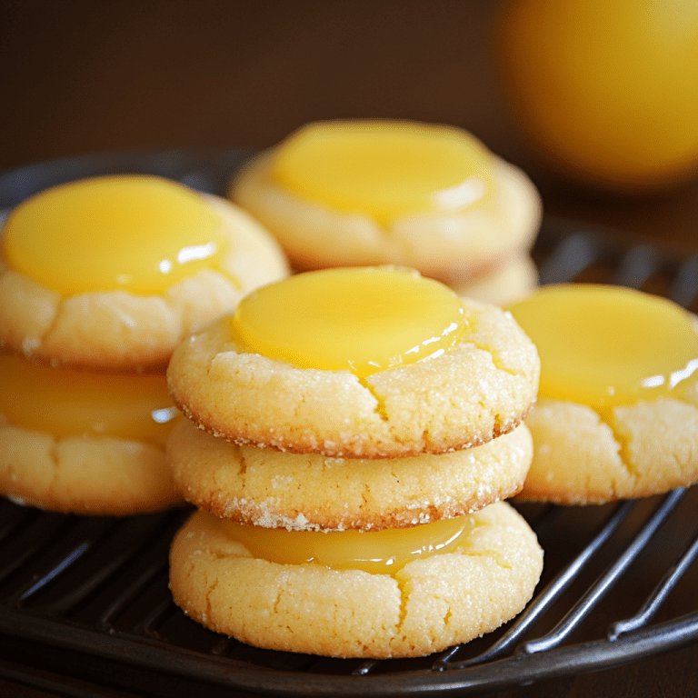 Lemon Curd Thumbprint Cookies