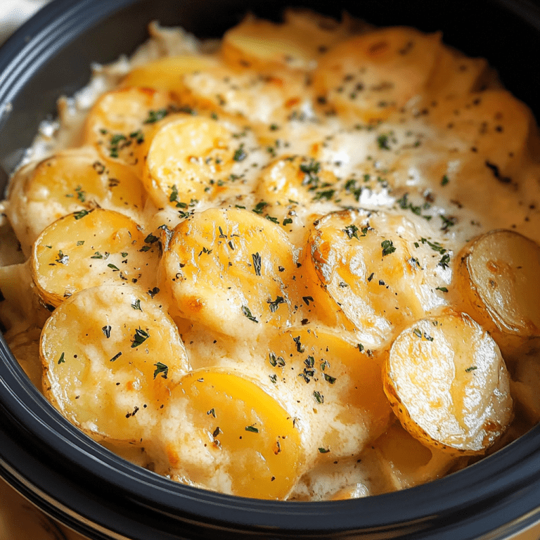 Slow Cooker Scalloped Potatoes