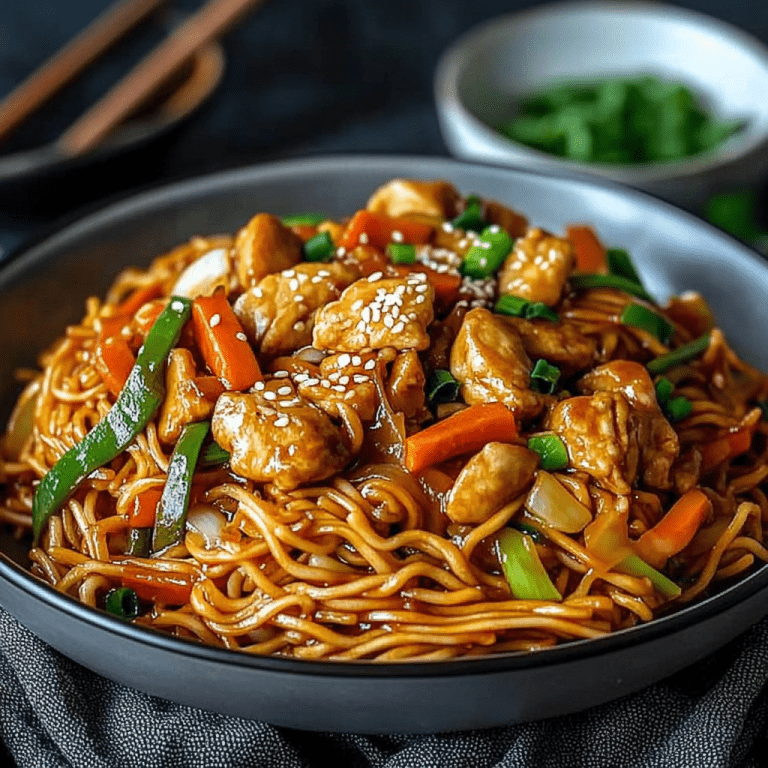 Chicken Chow Mein with the Best Chow Mein Sauce