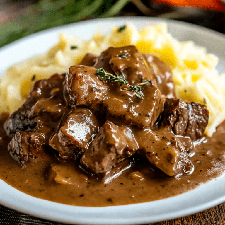 Beef Tips and Gravy