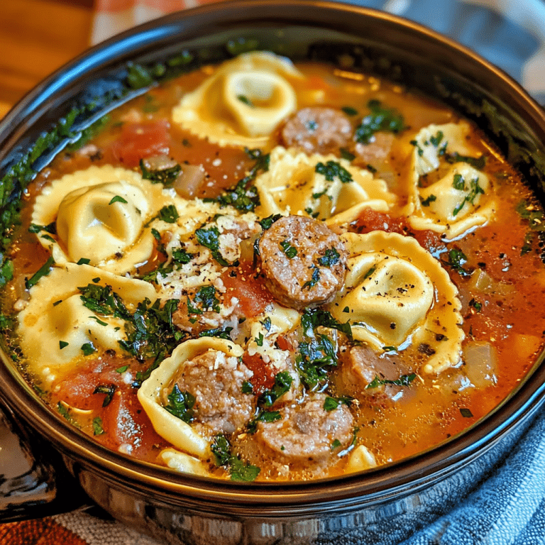 Sausage Tortellini Soup