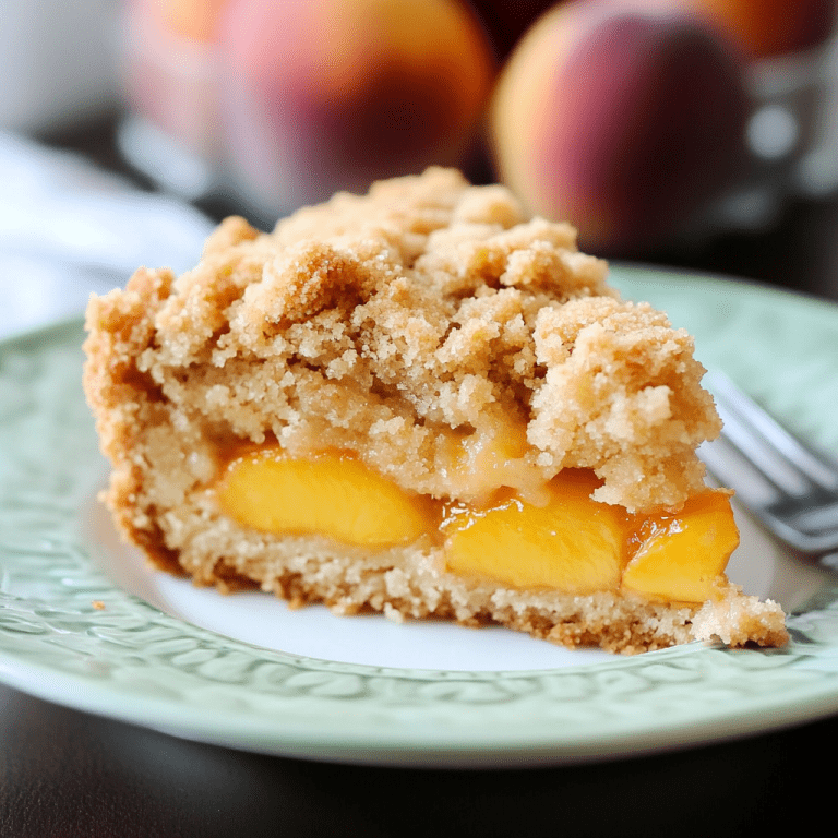 Southern Peach Crumb Cake