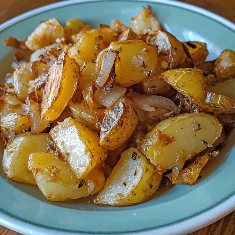 Oven Fried Potatoes And Onions