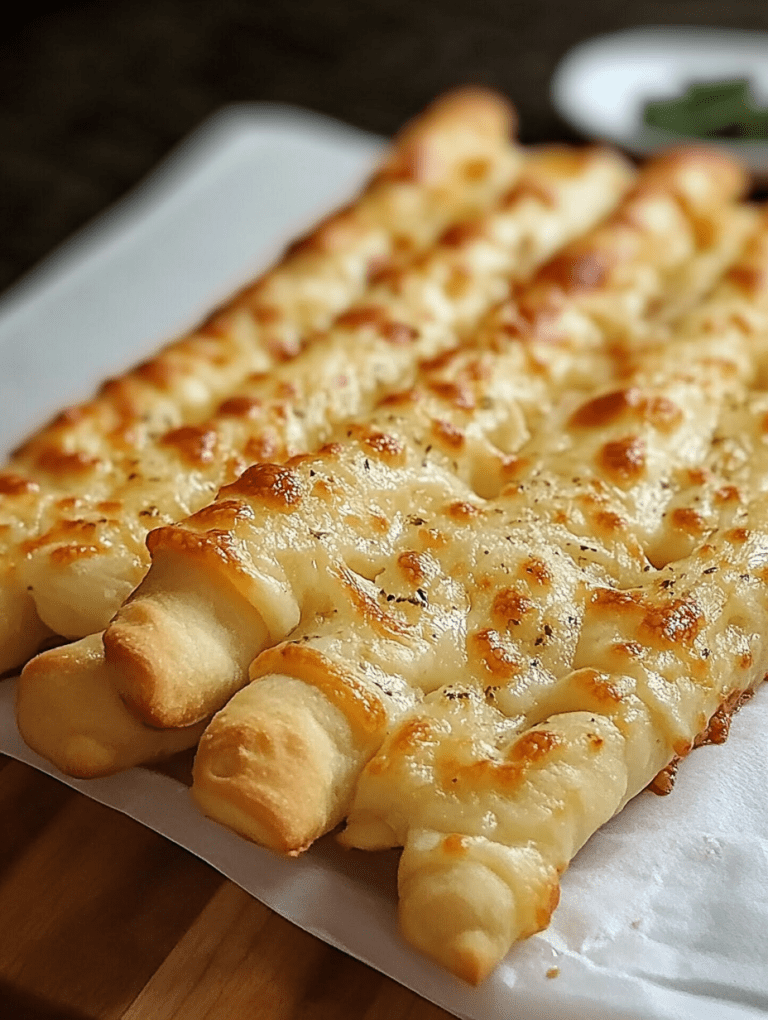 Homemade Cheesy Garlic Breadsticks