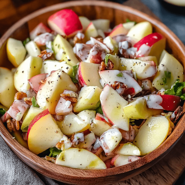 Apple Salad with Honeycrisp Apples and Creamy Dressing