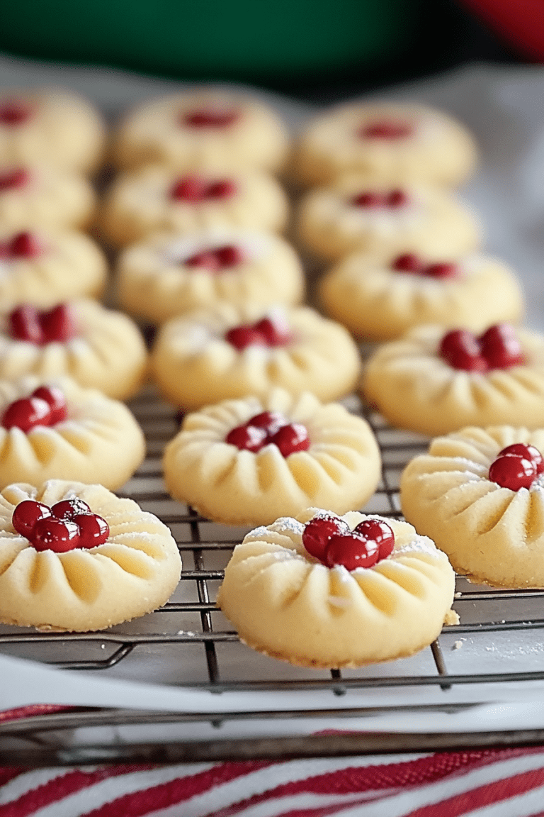 4-Ingredient Christmas Shortbread Cookies