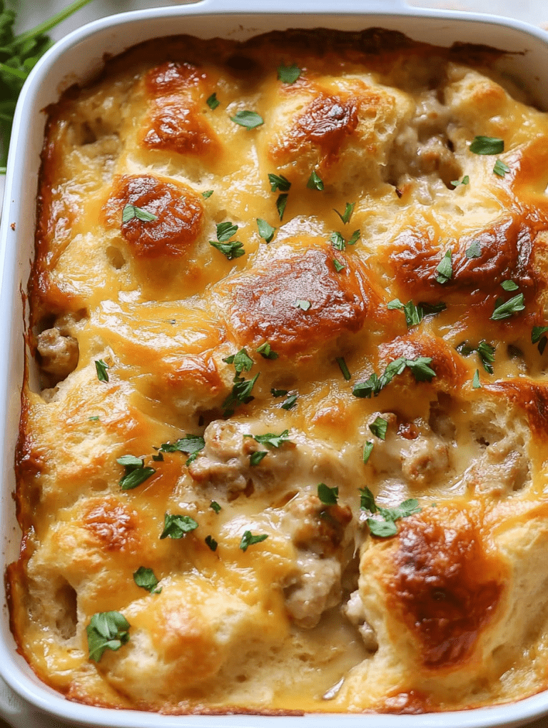 Chicken Bubble Biscuit Bake Casserole