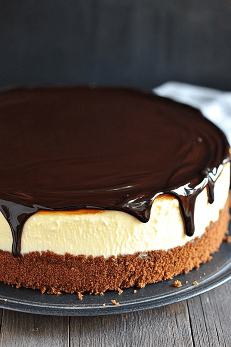 Boston Cream Pie Cheesecake