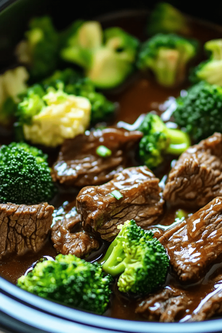 Crockpot Beef and Broccoli