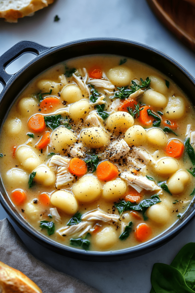 Copycat Olive Garden Chicken Gnocchi Soup