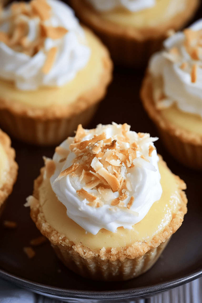 Coconut Cream Pie Cookie Cups