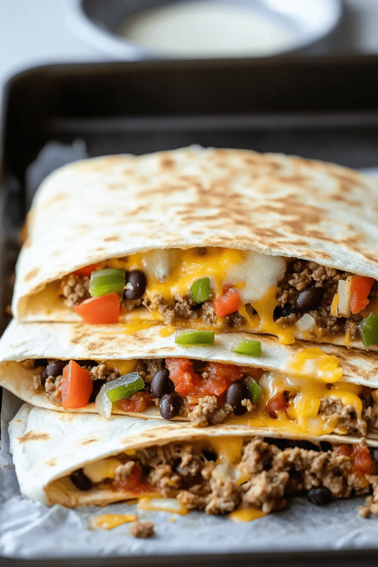Loaded Sheet Pan Quesadillas