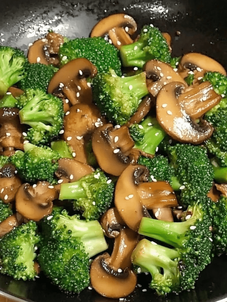 Sautéed Mushroom and Broccoli Stir-Fry