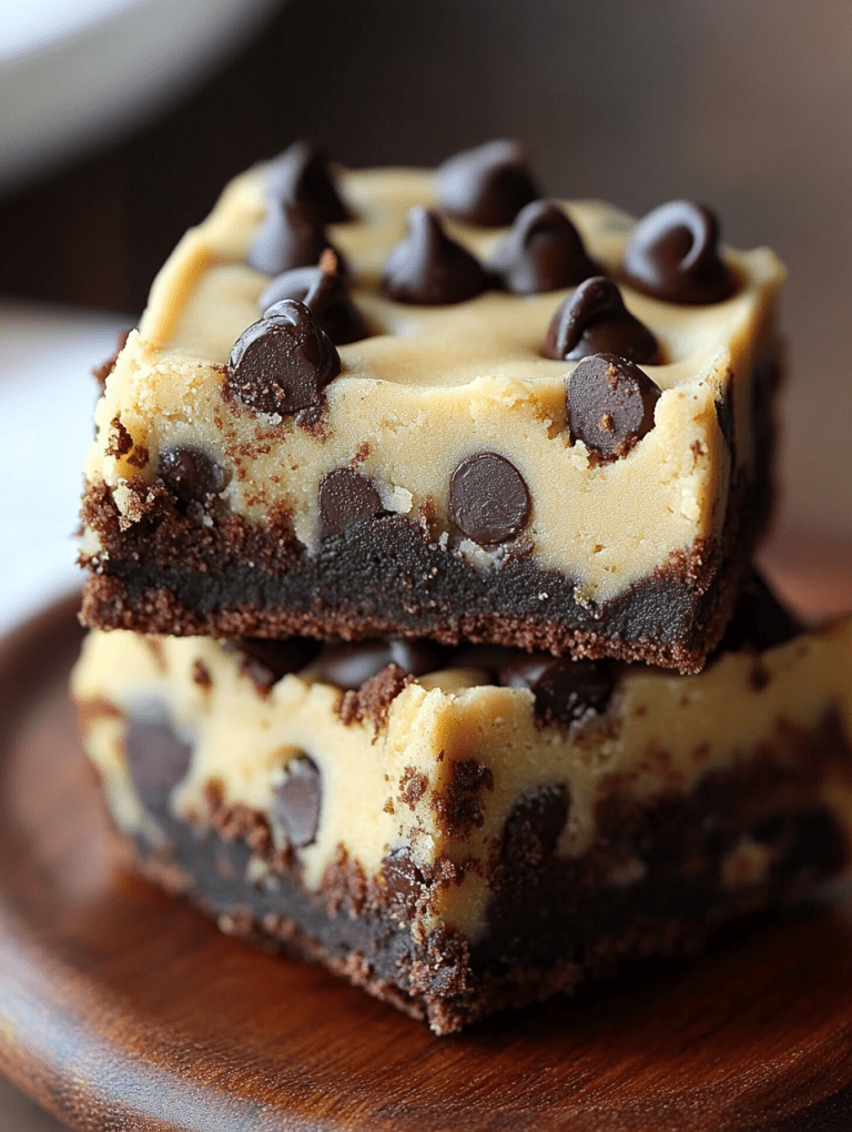 Chocolate Chip Cookie Dough Brownies