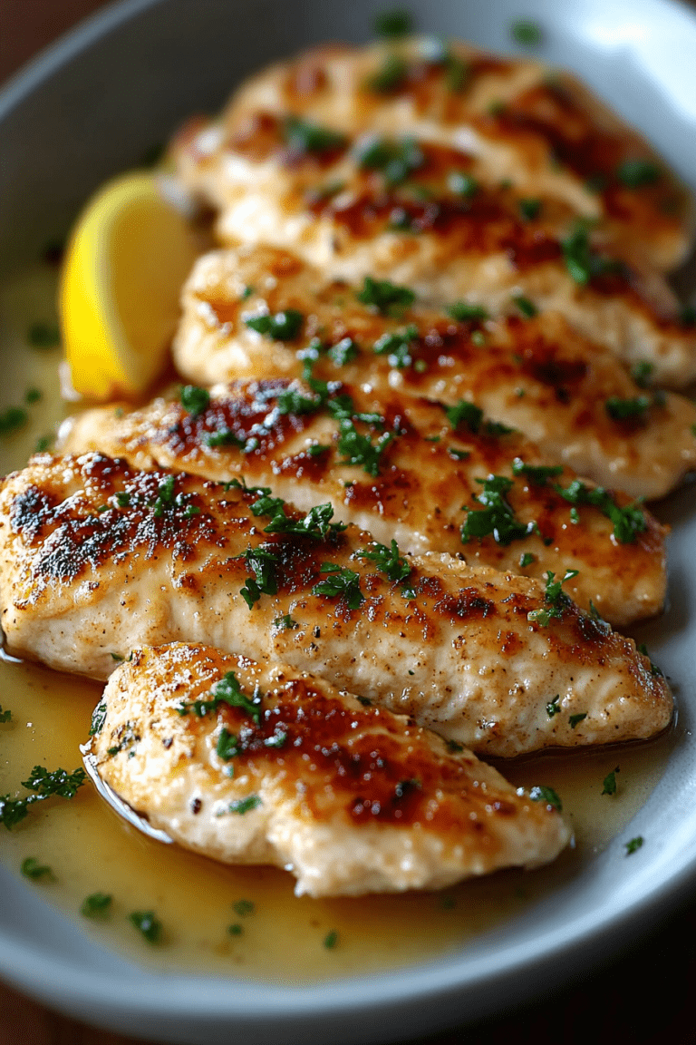 Chicken Piccata with Lemon Sauce