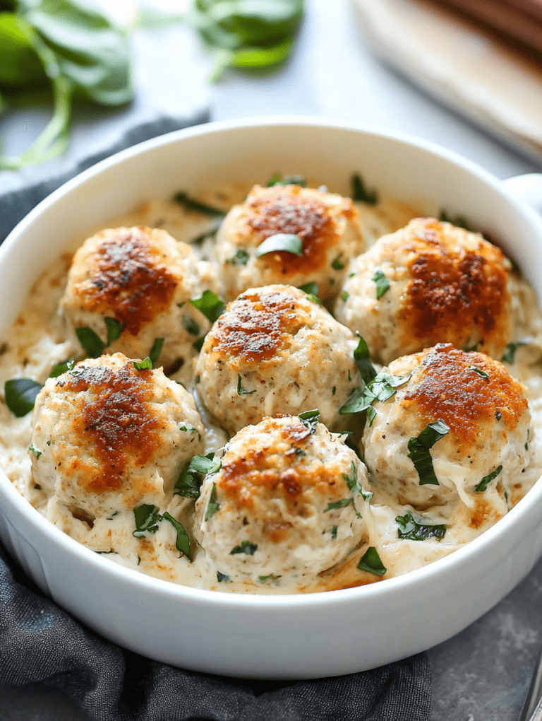 Baked Chicken Ricotta Meatballs