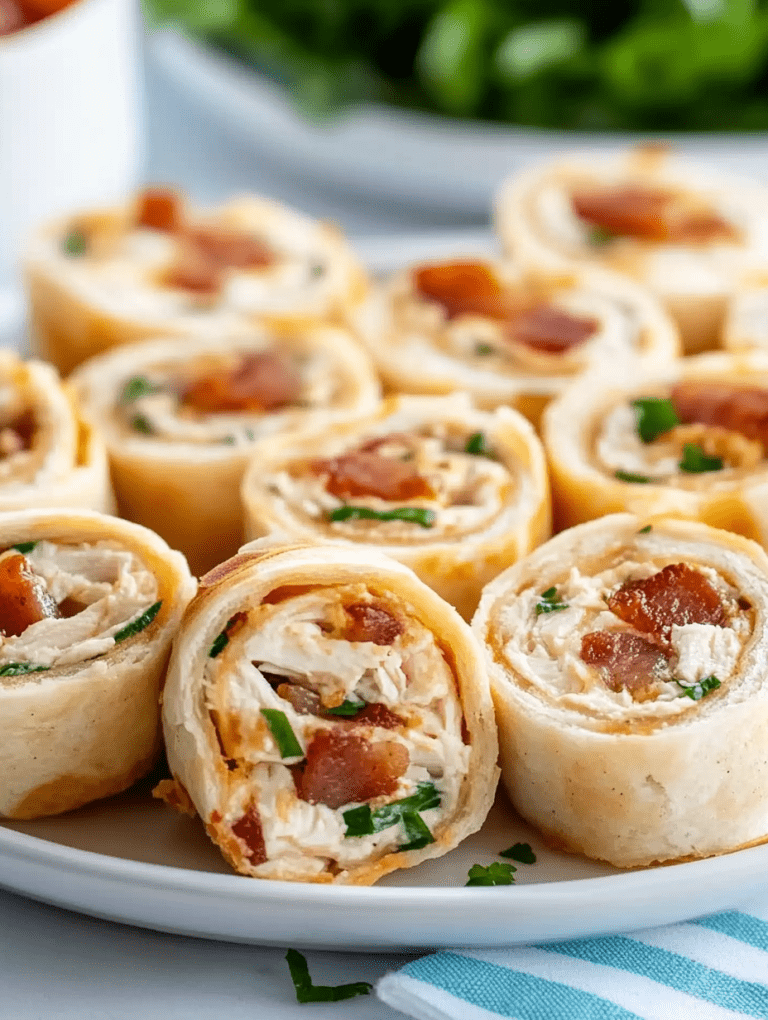 Chicken Bacon Ranch Pinwheels