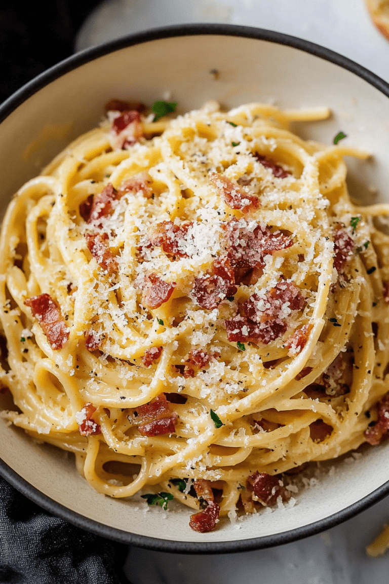 Italian Carbonara with Bacon