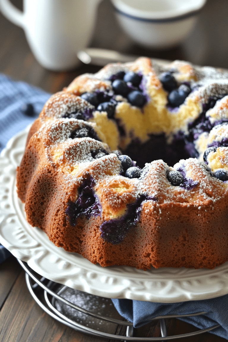 Blueberry Sour Cream Coffee Cake