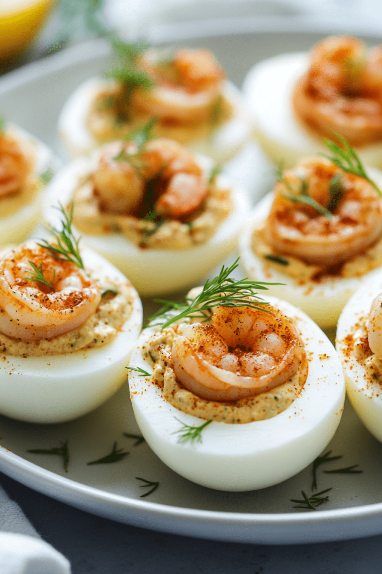 Cajun Shrimp Deviled Eggs