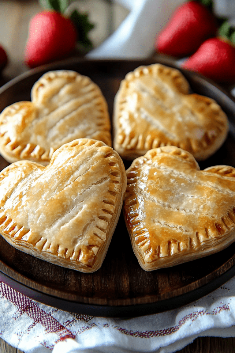 Strawberry Heart Hand Pies