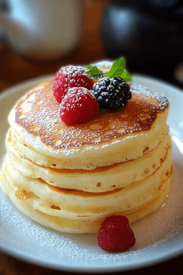 Soft and Fluffy Pancakes