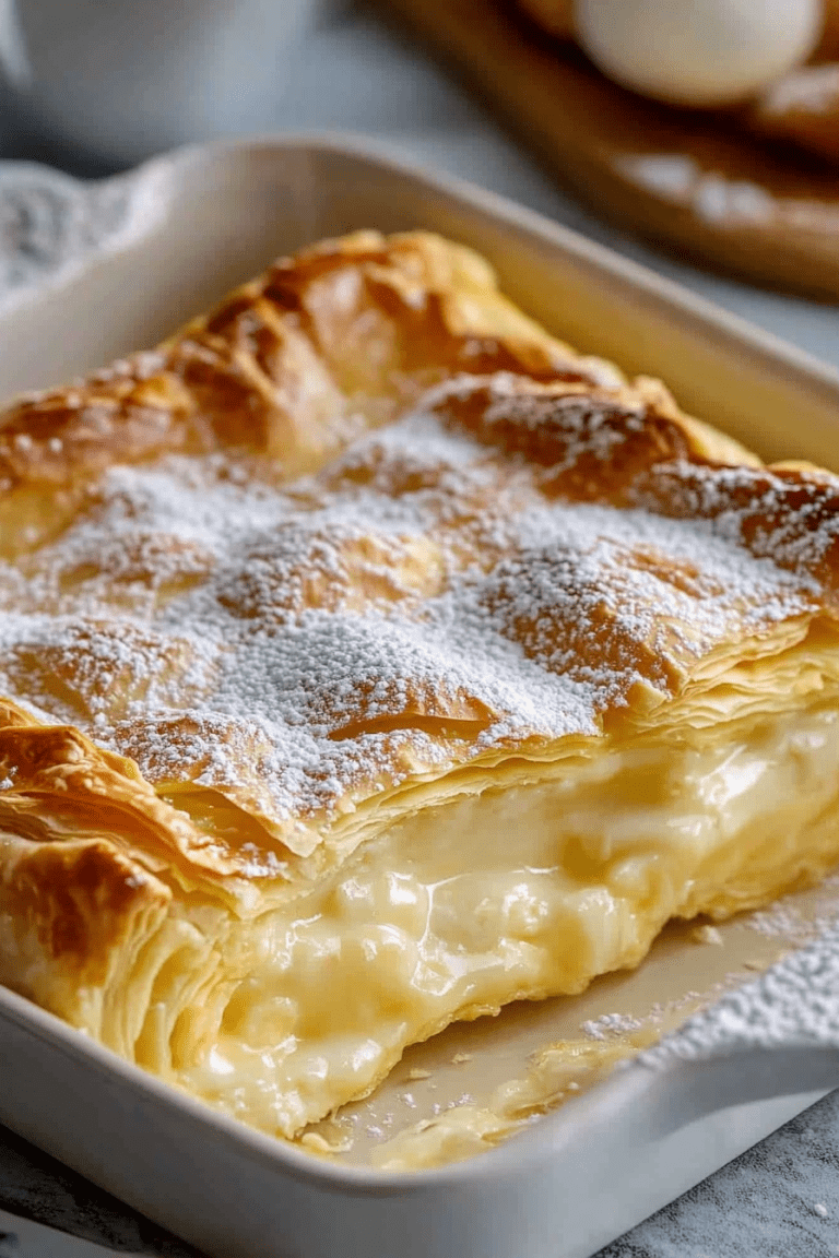 Creamy Custard Puff Pastry