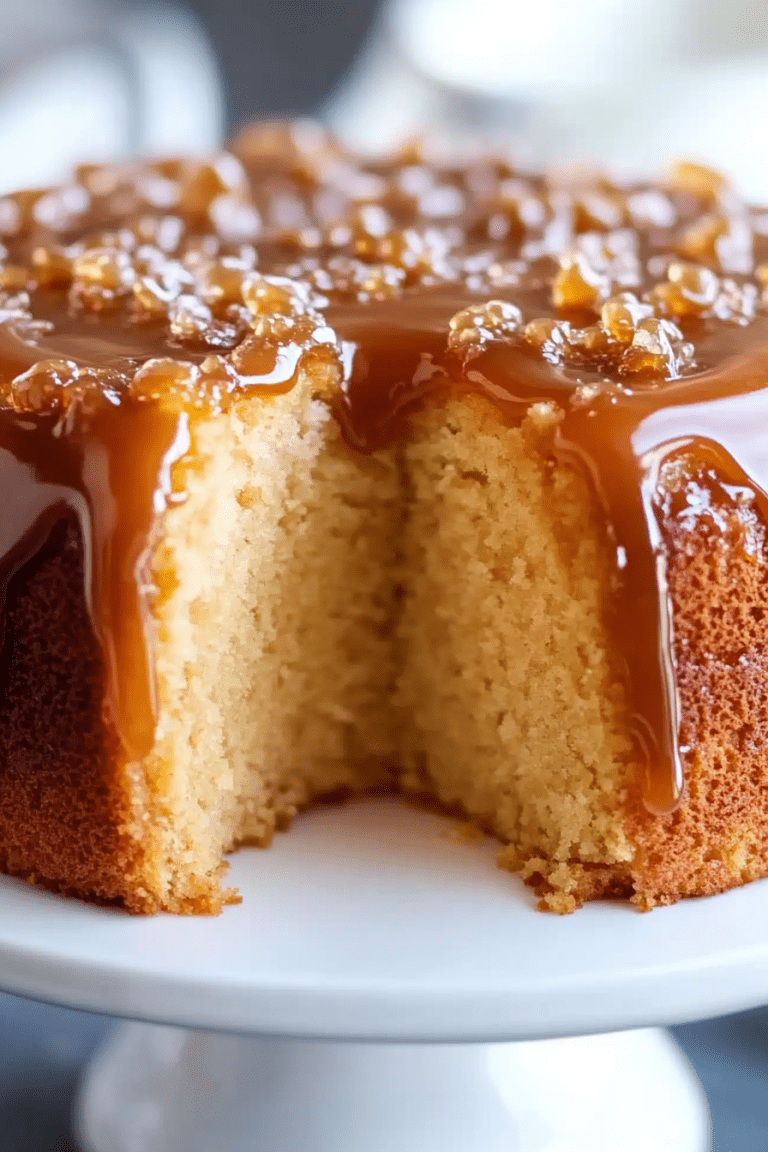 Salted Caramel Kentucky Butter Cake