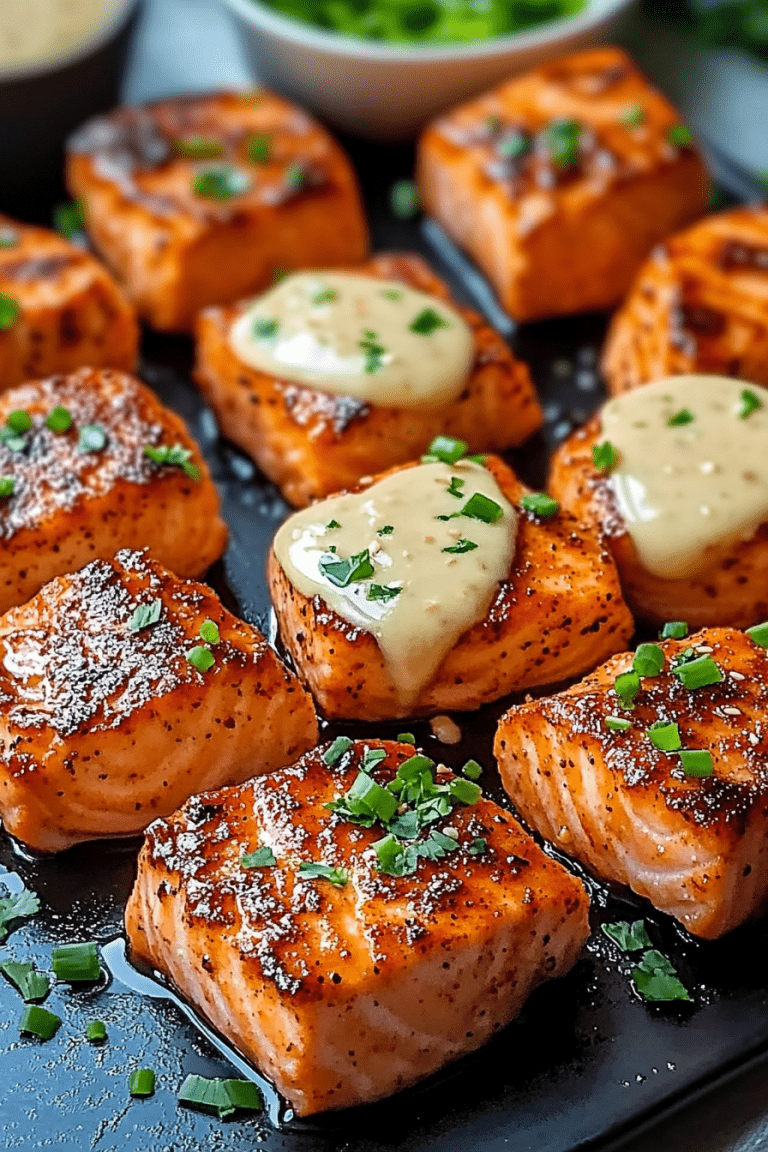Crispy Bang Bang Salmon Bites