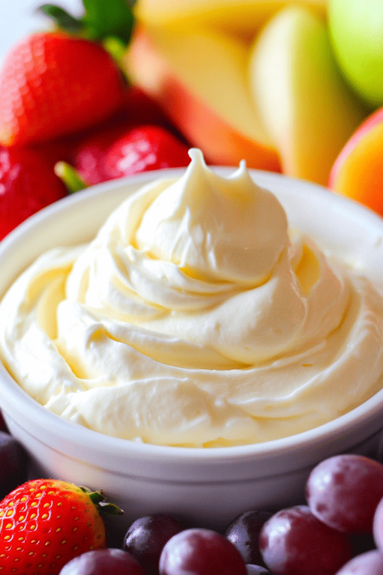 Creamy Cream Cheese Fruit Dip